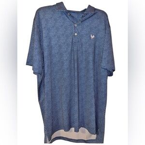 Johnnie-O Golf Polo Men’s Blue Print Short Sleeve Shirt